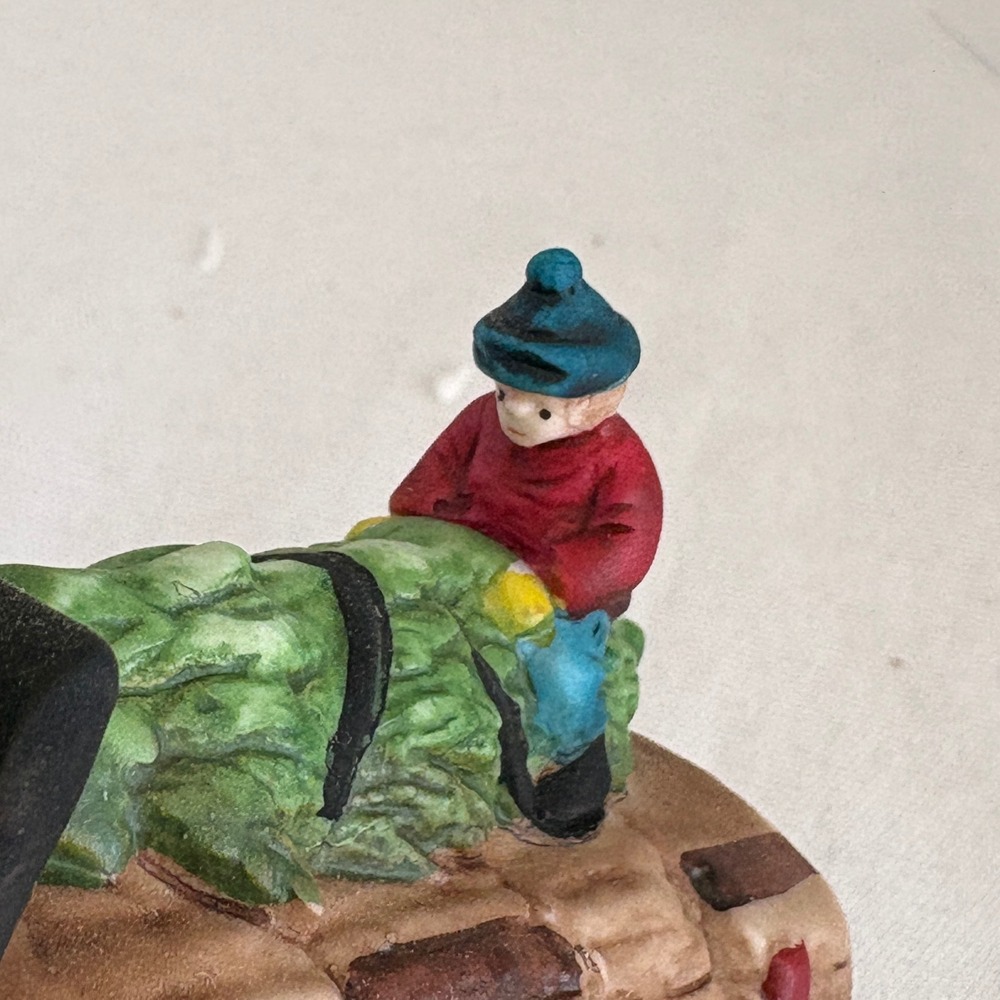 Department 56 Heritage Village Ox Sled Porcelain Figurine 5951-0 Vintage Box - Picture 10 of 11